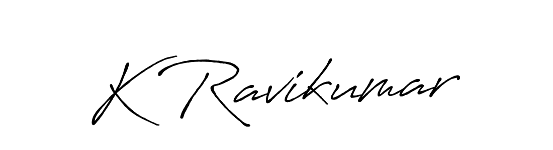 Design your own signature with our free online signature maker. With this signature software, you can create a handwritten (Antro_Vectra_Bolder) signature for name K Ravikumar. K Ravikumar signature style 7 images and pictures png