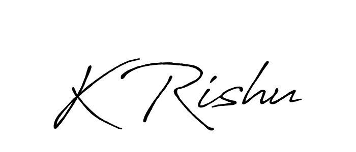 You can use this online signature creator to create a handwritten signature for the name K Rishu. This is the best online autograph maker. K Rishu signature style 7 images and pictures png