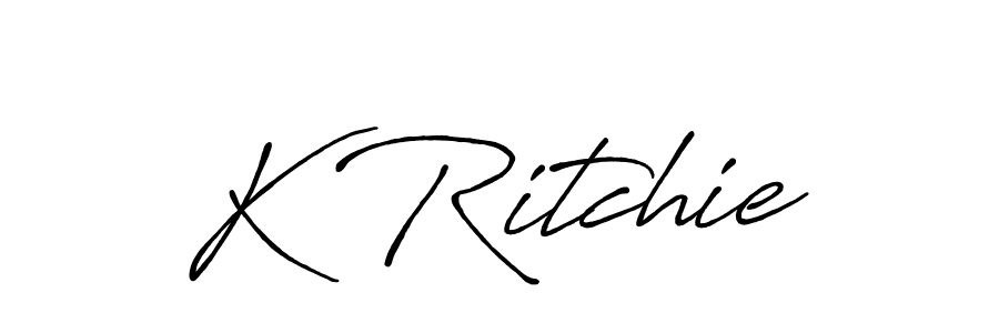 Once you've used our free online signature maker to create your best signature Antro_Vectra_Bolder style, it's time to enjoy all of the benefits that K Ritchie name signing documents. K Ritchie signature style 7 images and pictures png