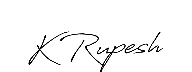 You can use this online signature creator to create a handwritten signature for the name K Rupesh. This is the best online autograph maker. K Rupesh signature style 7 images and pictures png