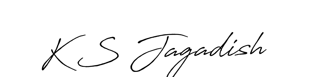 K S Jagadish stylish signature style. Best Handwritten Sign (Antro_Vectra_Bolder) for my name. Handwritten Signature Collection Ideas for my name K S Jagadish. K S Jagadish signature style 7 images and pictures png