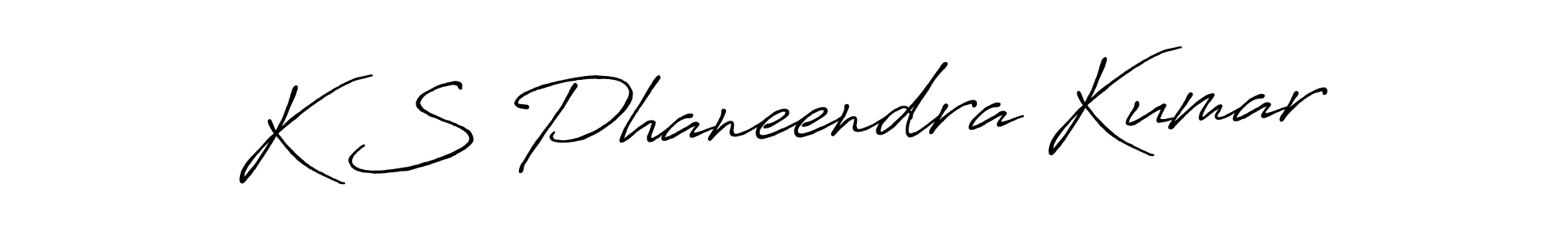 Also we have K S Phaneendra Kumar name is the best signature style. Create professional handwritten signature collection using Antro_Vectra_Bolder autograph style. K S Phaneendra Kumar signature style 7 images and pictures png