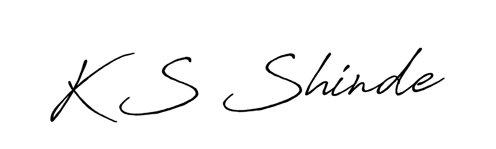 You should practise on your own different ways (Antro_Vectra_Bolder) to write your name (K S Shinde) in signature. don't let someone else do it for you. K S Shinde signature style 7 images and pictures png