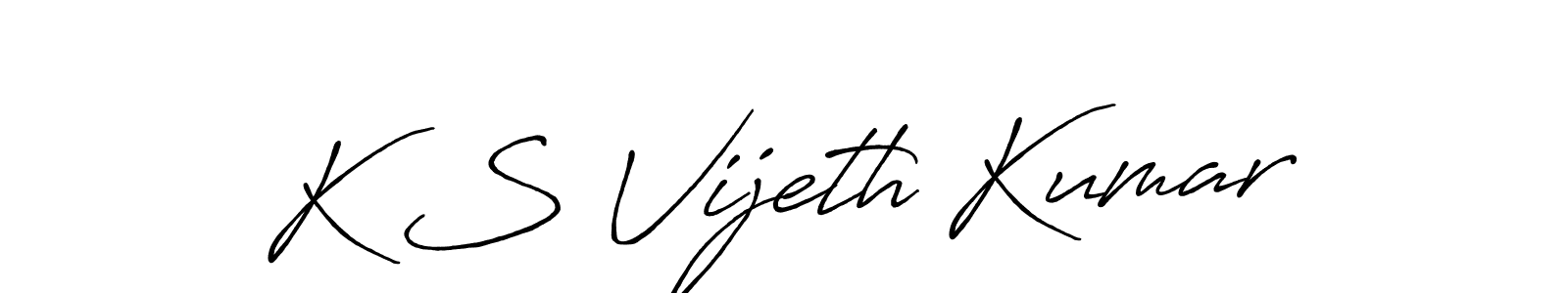 Make a beautiful signature design for name K S Vijeth Kumar. Use this online signature maker to create a handwritten signature for free. K S Vijeth Kumar signature style 7 images and pictures png