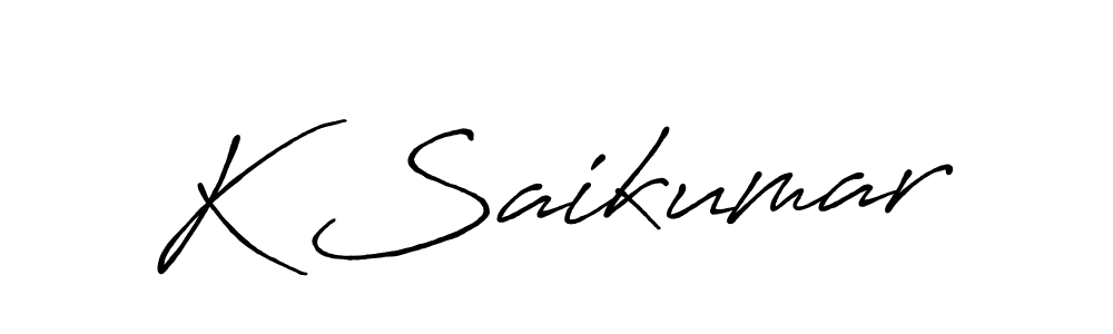 Similarly Antro_Vectra_Bolder is the best handwritten signature design. Signature creator online .You can use it as an online autograph creator for name K Saikumar. K Saikumar signature style 7 images and pictures png