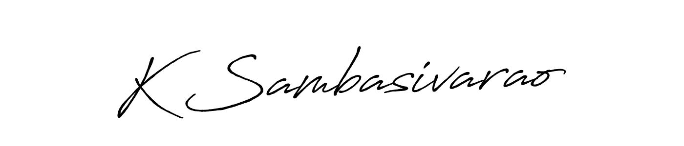 How to make K Sambasivarao signature? Antro_Vectra_Bolder is a professional autograph style. Create handwritten signature for K Sambasivarao name. K Sambasivarao signature style 7 images and pictures png