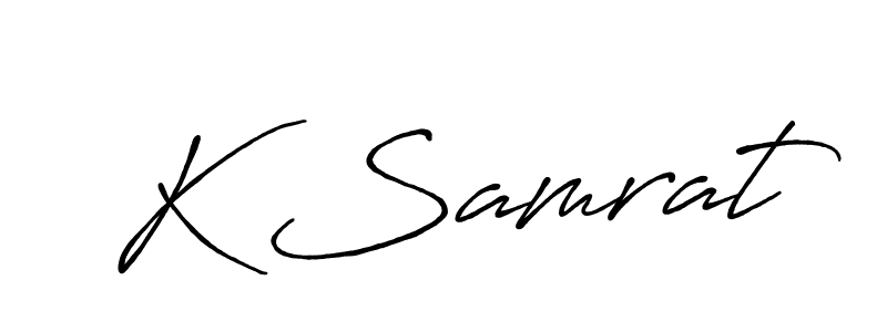 Once you've used our free online signature maker to create your best signature Antro_Vectra_Bolder style, it's time to enjoy all of the benefits that K Samrat name signing documents. K Samrat signature style 7 images and pictures png
