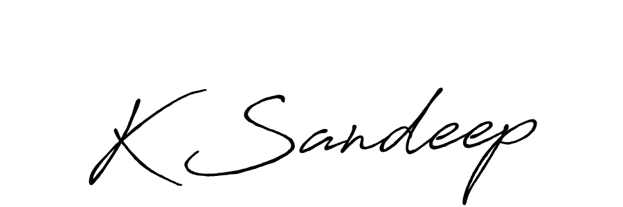 Make a beautiful signature design for name K Sandeep. Use this online signature maker to create a handwritten signature for free. K Sandeep signature style 7 images and pictures png