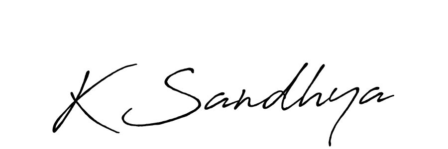 You should practise on your own different ways (Antro_Vectra_Bolder) to write your name (K Sandhya) in signature. don't let someone else do it for you. K Sandhya signature style 7 images and pictures png
