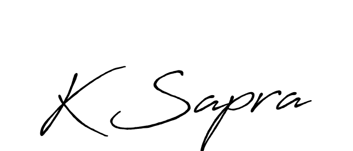 You should practise on your own different ways (Antro_Vectra_Bolder) to write your name (K Sapra) in signature. don't let someone else do it for you. K Sapra signature style 7 images and pictures png