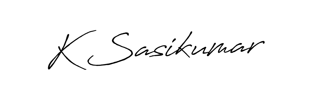 Design your own signature with our free online signature maker. With this signature software, you can create a handwritten (Antro_Vectra_Bolder) signature for name K Sasikumar. K Sasikumar signature style 7 images and pictures png