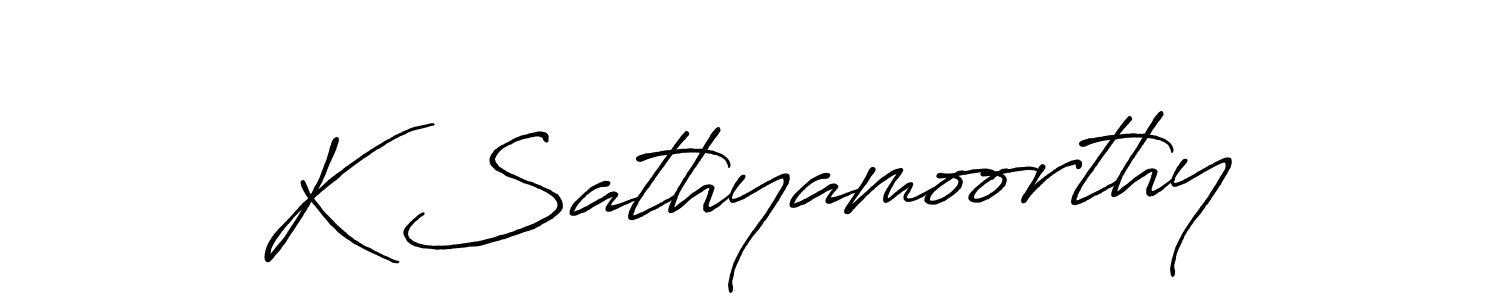 if you are searching for the best signature style for your name K Sathyamoorthy. so please give up your signature search. here we have designed multiple signature styles  using Antro_Vectra_Bolder. K Sathyamoorthy signature style 7 images and pictures png