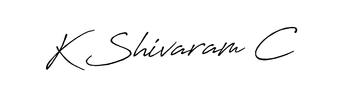 Antro_Vectra_Bolder is a professional signature style that is perfect for those who want to add a touch of class to their signature. It is also a great choice for those who want to make their signature more unique. Get K Shivaram C name to fancy signature for free. K Shivaram C signature style 7 images and pictures png