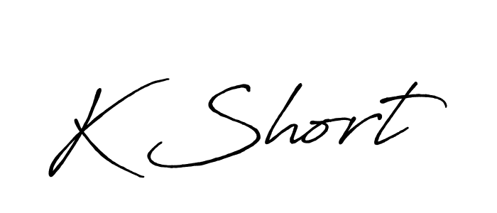 How to make K Short signature? Antro_Vectra_Bolder is a professional autograph style. Create handwritten signature for K Short name. K Short signature style 7 images and pictures png