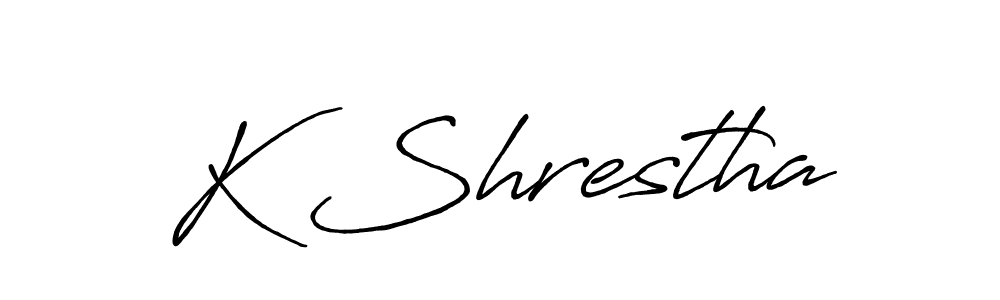 Once you've used our free online signature maker to create your best signature Antro_Vectra_Bolder style, it's time to enjoy all of the benefits that K Shrestha name signing documents. K Shrestha signature style 7 images and pictures png