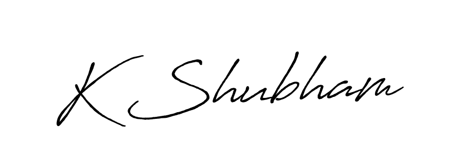 It looks lik you need a new signature style for name K Shubham. Design unique handwritten (Antro_Vectra_Bolder) signature with our free signature maker in just a few clicks. K Shubham signature style 7 images and pictures png