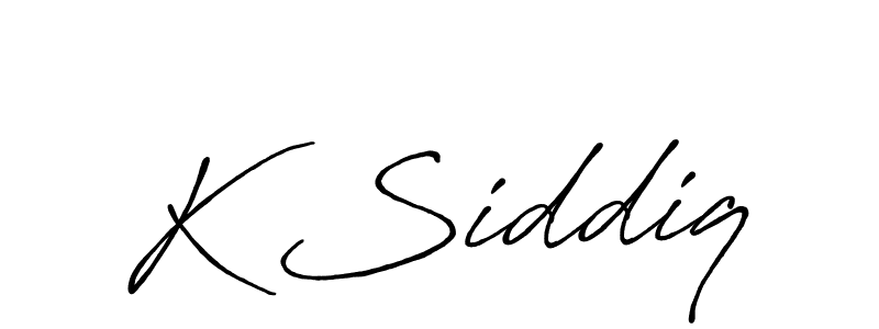 Best and Professional Signature Style for K Siddiq. Antro_Vectra_Bolder Best Signature Style Collection. K Siddiq signature style 7 images and pictures png