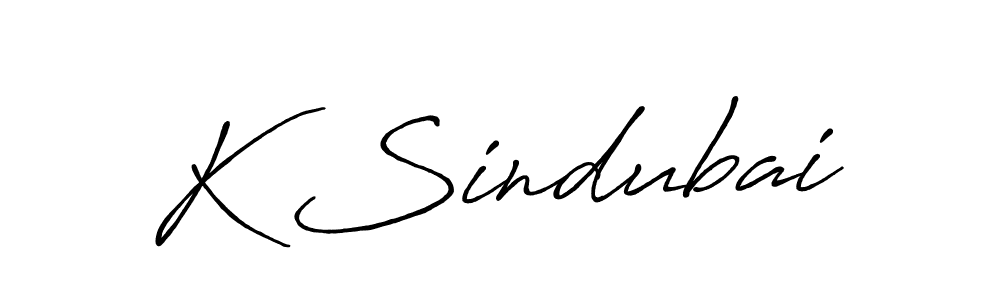 Create a beautiful signature design for name K Sindubai. With this signature (Antro_Vectra_Bolder) fonts, you can make a handwritten signature for free. K Sindubai signature style 7 images and pictures png