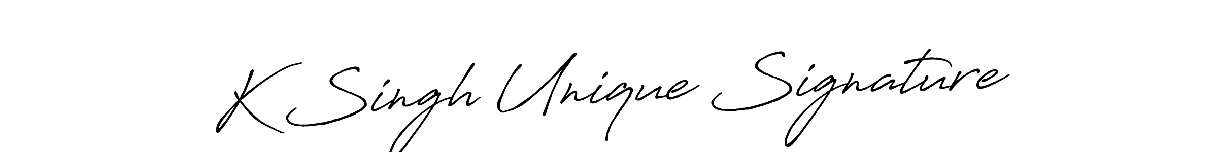 Here are the top 10 professional signature styles for the name K Singh Unique Signature. These are the best autograph styles you can use for your name. K Singh Unique Signature signature style 7 images and pictures png