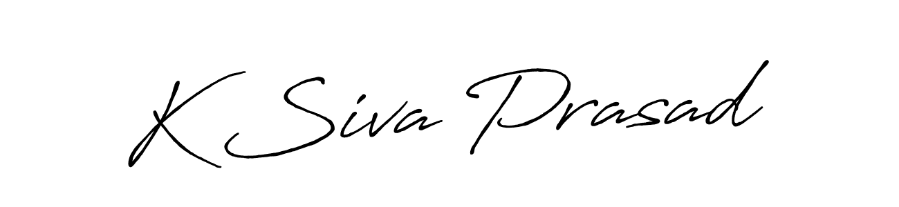 It looks lik you need a new signature style for name K Siva Prasad. Design unique handwritten (Antro_Vectra_Bolder) signature with our free signature maker in just a few clicks. K Siva Prasad signature style 7 images and pictures png