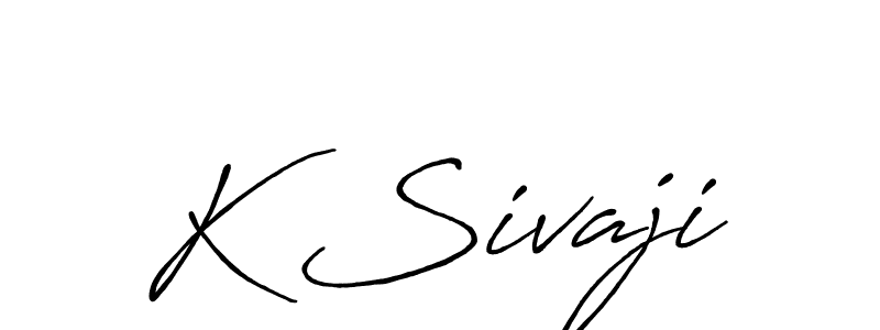 You should practise on your own different ways (Antro_Vectra_Bolder) to write your name (K Sivaji) in signature. don't let someone else do it for you. K Sivaji signature style 7 images and pictures png