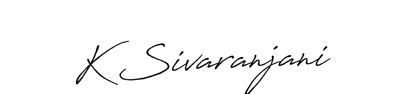 Make a beautiful signature design for name K Sivaranjani. With this signature (Antro_Vectra_Bolder) style, you can create a handwritten signature for free. K Sivaranjani signature style 7 images and pictures png