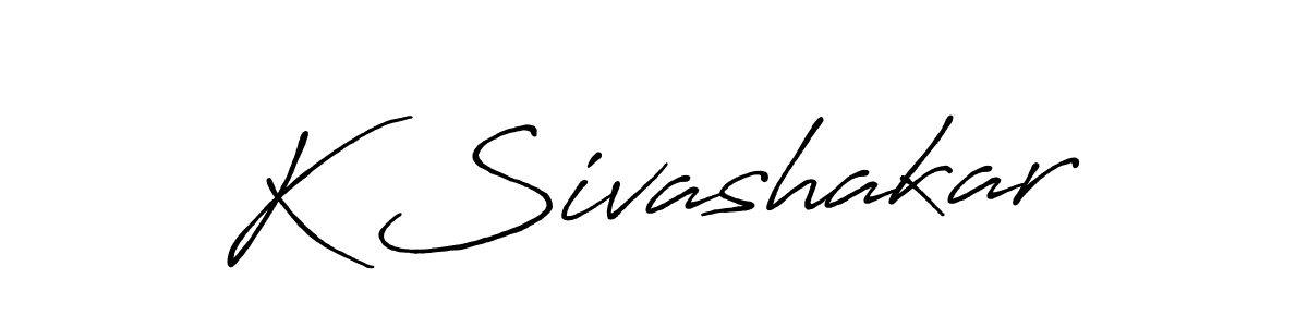 The best way (Antro_Vectra_Bolder) to make a short signature is to pick only two or three words in your name. The name K Sivashakar include a total of six letters. For converting this name. K Sivashakar signature style 7 images and pictures png