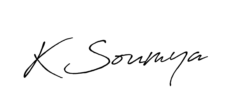Make a beautiful signature design for name K Soumya. Use this online signature maker to create a handwritten signature for free. K Soumya signature style 7 images and pictures png