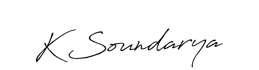 if you are searching for the best signature style for your name K Soundarya. so please give up your signature search. here we have designed multiple signature styles  using Antro_Vectra_Bolder. K Soundarya signature style 7 images and pictures png