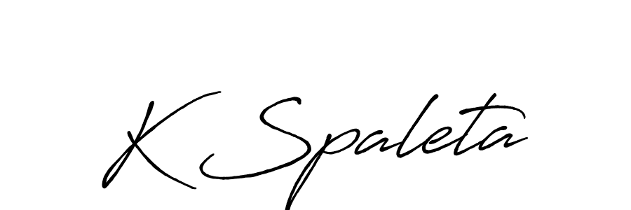 You should practise on your own different ways (Antro_Vectra_Bolder) to write your name (K Spaleta) in signature. don't let someone else do it for you. K Spaleta signature style 7 images and pictures png