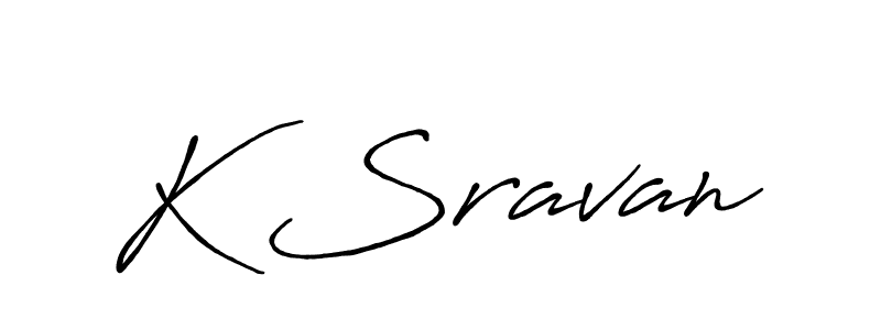 How to make K Sravan signature? Antro_Vectra_Bolder is a professional autograph style. Create handwritten signature for K Sravan name. K Sravan signature style 7 images and pictures png