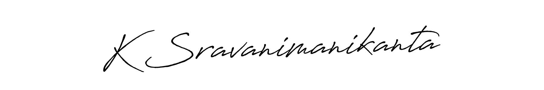 if you are searching for the best signature style for your name K Sravanimanikanta. so please give up your signature search. here we have designed multiple signature styles  using Antro_Vectra_Bolder. K Sravanimanikanta signature style 7 images and pictures png