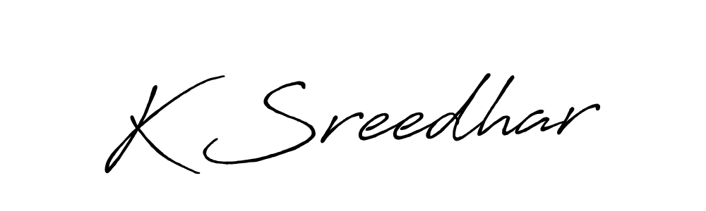 Similarly Antro_Vectra_Bolder is the best handwritten signature design. Signature creator online .You can use it as an online autograph creator for name K Sreedhar. K Sreedhar signature style 7 images and pictures png