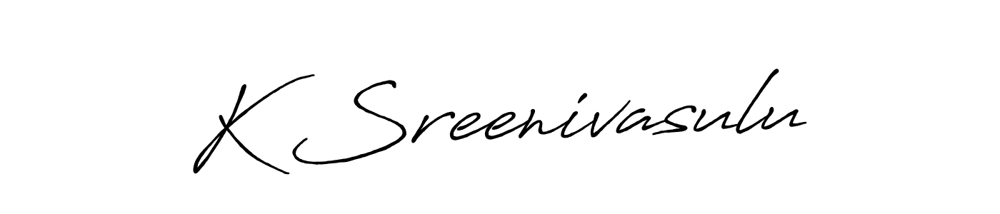 It looks lik you need a new signature style for name K Sreenivasulu. Design unique handwritten (Antro_Vectra_Bolder) signature with our free signature maker in just a few clicks. K Sreenivasulu signature style 7 images and pictures png