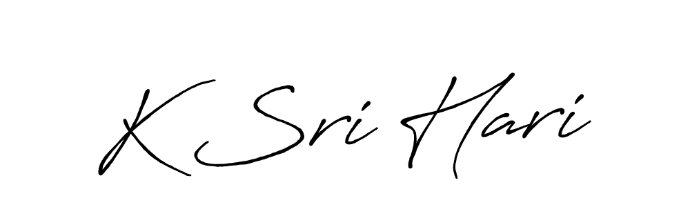 It looks lik you need a new signature style for name K Sri Hari. Design unique handwritten (Antro_Vectra_Bolder) signature with our free signature maker in just a few clicks. K Sri Hari signature style 7 images and pictures png