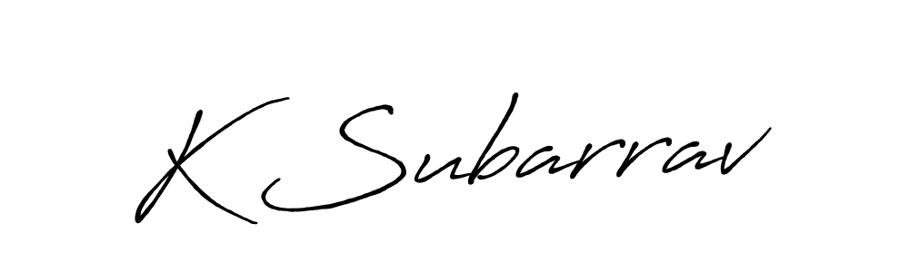 Best and Professional Signature Style for K Subarrav. Antro_Vectra_Bolder Best Signature Style Collection. K Subarrav signature style 7 images and pictures png