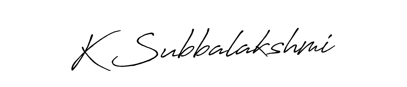 Make a short K Subbalakshmi signature style. Manage your documents anywhere anytime using Antro_Vectra_Bolder. Create and add eSignatures, submit forms, share and send files easily. K Subbalakshmi signature style 7 images and pictures png