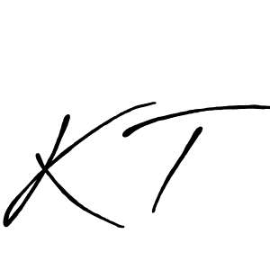 Similarly Antro_Vectra_Bolder is the best handwritten signature design. Signature creator online .You can use it as an online autograph creator for name K T. K T signature style 7 images and pictures png