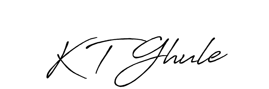 Make a beautiful signature design for name K T Ghule. With this signature (Antro_Vectra_Bolder) style, you can create a handwritten signature for free. K T Ghule signature style 7 images and pictures png