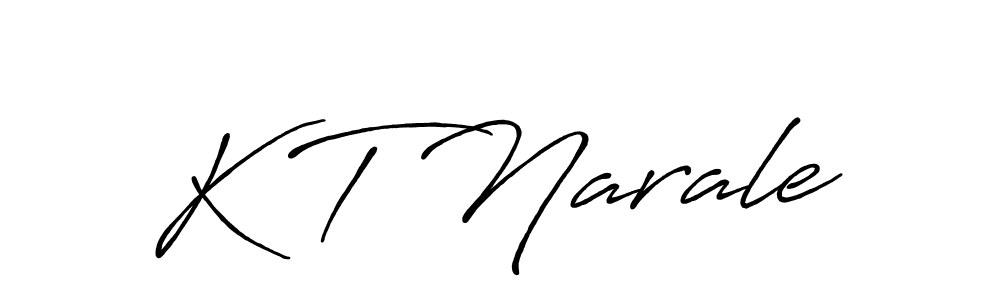 Make a beautiful signature design for name K T Narale. Use this online signature maker to create a handwritten signature for free. K T Narale signature style 7 images and pictures png