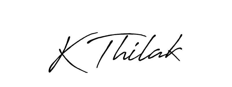You can use this online signature creator to create a handwritten signature for the name K Thilak. This is the best online autograph maker. K Thilak signature style 7 images and pictures png
