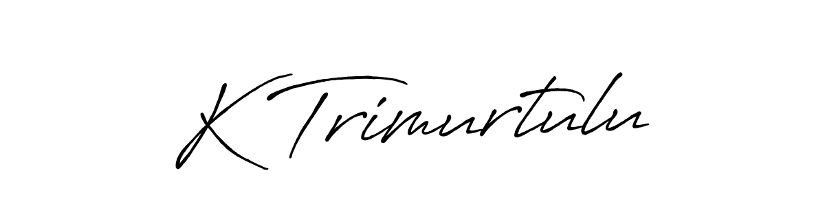 How to Draw K Trimurtulu signature style? Antro_Vectra_Bolder is a latest design signature styles for name K Trimurtulu. K Trimurtulu signature style 7 images and pictures png