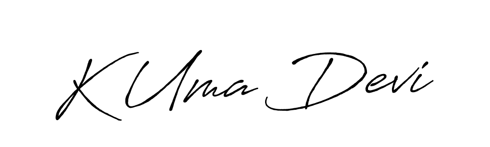 if you are searching for the best signature style for your name K Uma Devi. so please give up your signature search. here we have designed multiple signature styles  using Antro_Vectra_Bolder. K Uma Devi signature style 7 images and pictures png