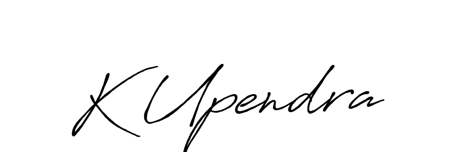 Design your own signature with our free online signature maker. With this signature software, you can create a handwritten (Antro_Vectra_Bolder) signature for name K Upendra. K Upendra signature style 7 images and pictures png