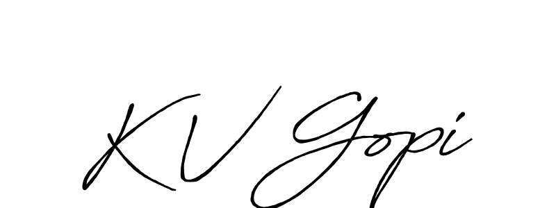 if you are searching for the best signature style for your name K V Gopi. so please give up your signature search. here we have designed multiple signature styles  using Antro_Vectra_Bolder. K V Gopi signature style 7 images and pictures png