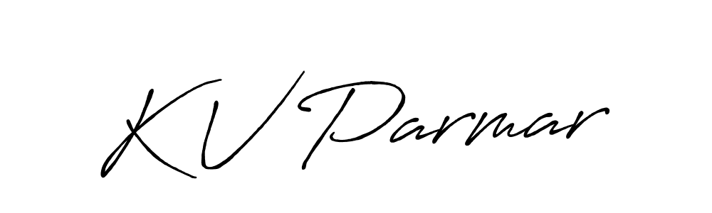 It looks lik you need a new signature style for name K V Parmar. Design unique handwritten (Antro_Vectra_Bolder) signature with our free signature maker in just a few clicks. K V Parmar signature style 7 images and pictures png