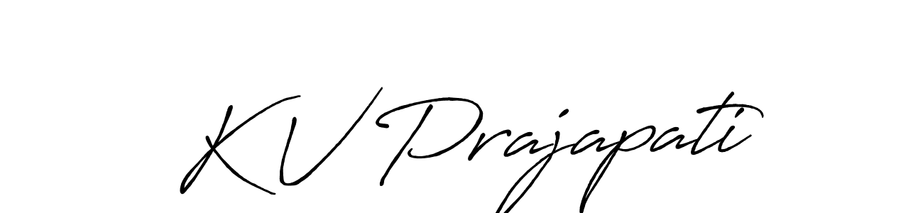 Similarly Antro_Vectra_Bolder is the best handwritten signature design. Signature creator online .You can use it as an online autograph creator for name K V Prajapati. K V Prajapati signature style 7 images and pictures png