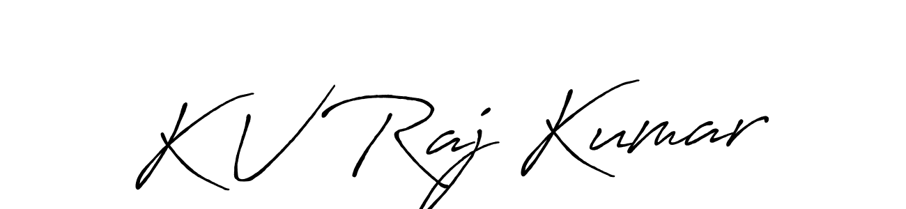 This is the best signature style for the K V Raj Kumar name. Also you like these signature font (Antro_Vectra_Bolder). Mix name signature. K V Raj Kumar signature style 7 images and pictures png