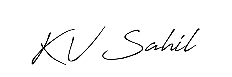 Check out images of Autograph of K V Sahil name. Actor K V Sahil Signature Style. Antro_Vectra_Bolder is a professional sign style online. K V Sahil signature style 7 images and pictures png