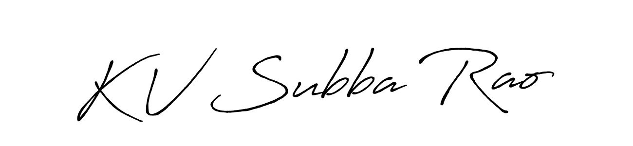 How to make K V Subba Rao signature? Antro_Vectra_Bolder is a professional autograph style. Create handwritten signature for K V Subba Rao name. K V Subba Rao signature style 7 images and pictures png